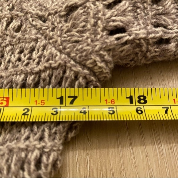 Taupe DKNY Jeans Womens Knit Cardigan 3/4 Length Sleeves Small - Picture 6 of 9